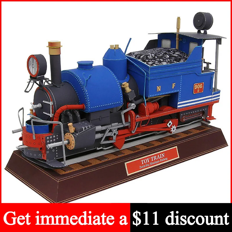 Art Craft Cardboard - Klasik Tren Buharlı Lokomotifler El Yapımı