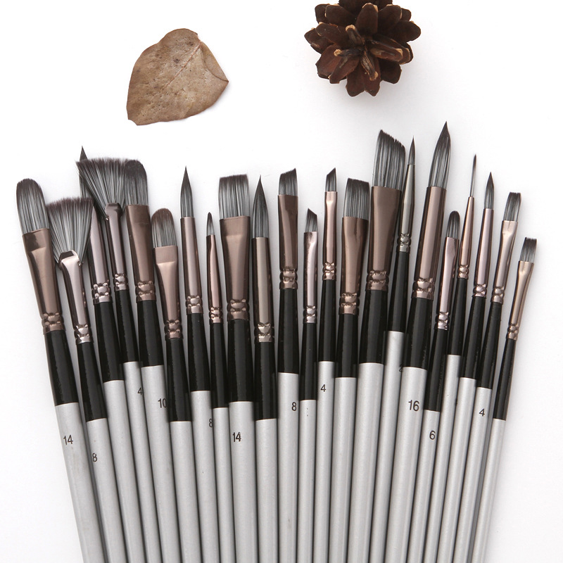 24 Naylon Fırça Seti Gümüş Gri - Gouache Paint Set incelemesi ve fiyatı