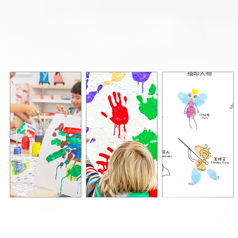 12 renk parmak boyası çocuk sa - Gouache Paint Set incelemesi ve fiyatı
