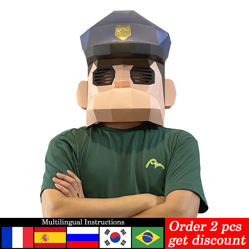 Karikatür polis maskesi kağıt  - Art Craft Cardboard incelemesi ve fiyatı