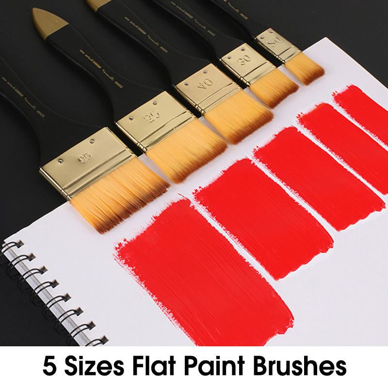 5 Boyutta Düz Boya Fırçaları,  - Gouache Paint Set incelemesi ve fiyatı